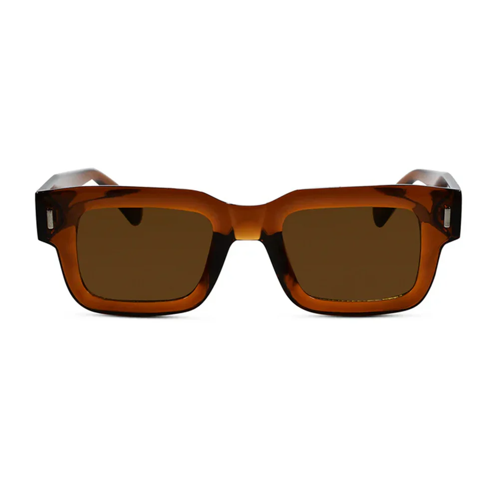 Black Blue Tint Bold Wayfarer Sunglasses - Image 10