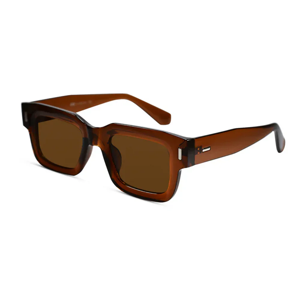 Black Blue Tint Bold Wayfarer Sunglasses - Image 9