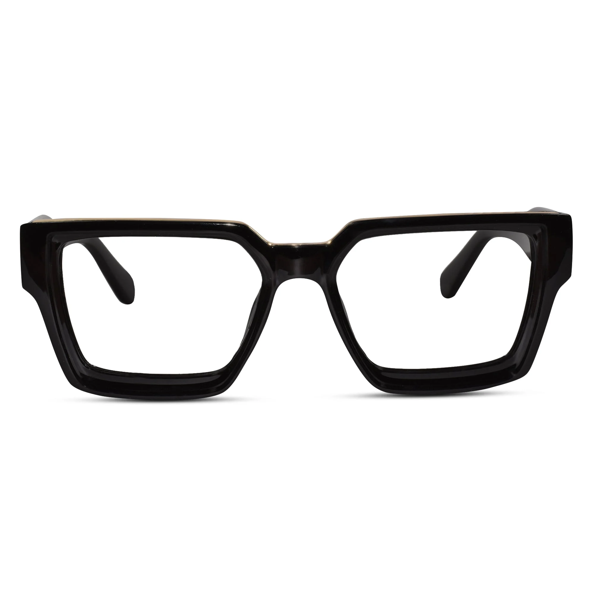 Black Bold Wayfarer Eyeglasses - Image 2