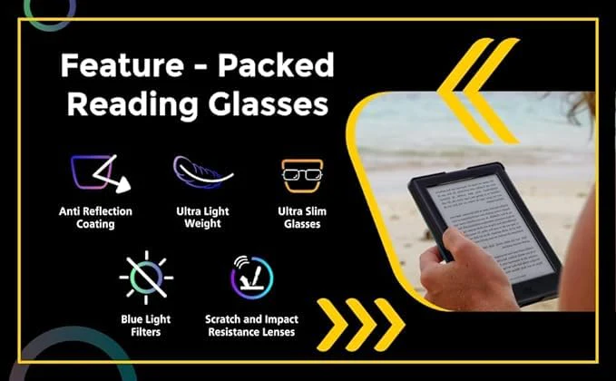 Black Cat Eye Reading Glasses for Women - Image 3