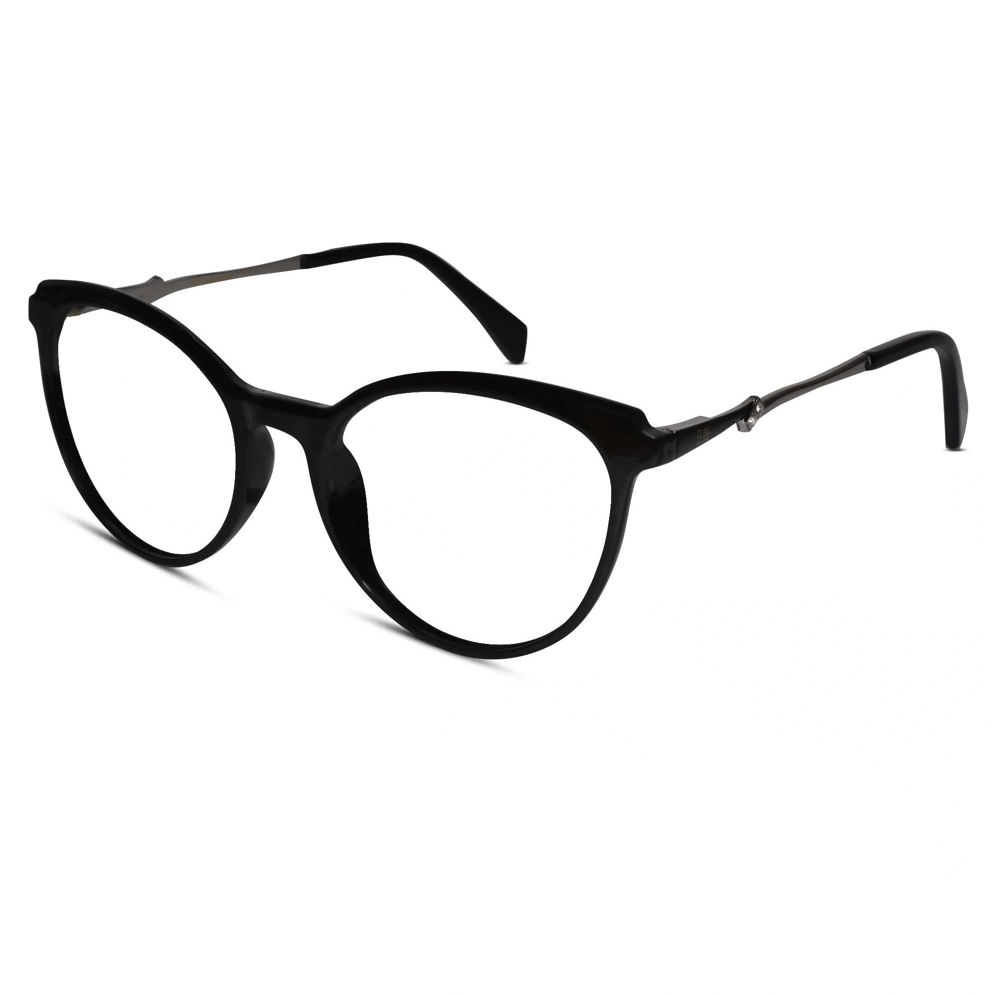 Black Designer Rimless Cat eye Eyeglasses For Women