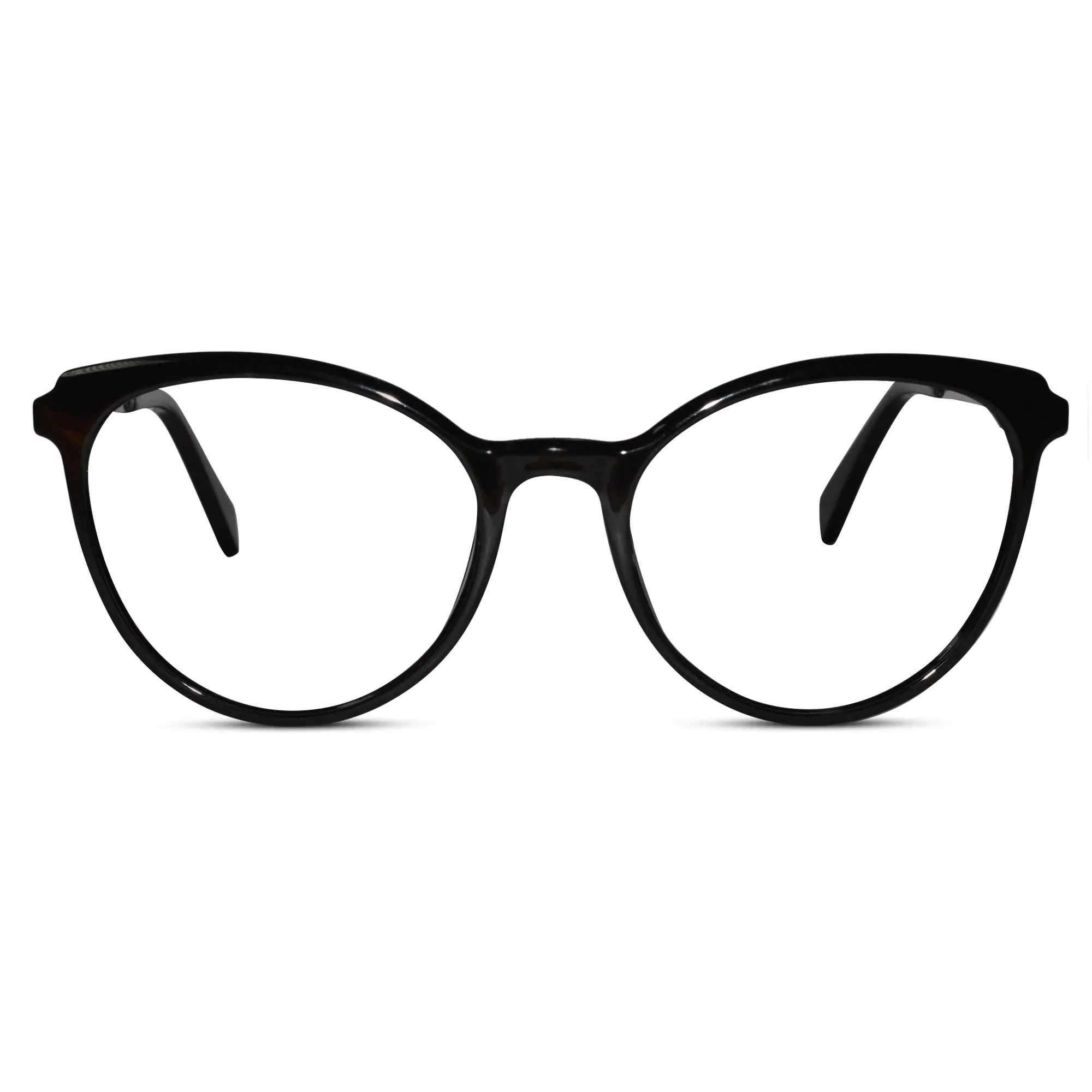 Black Designer Rimless Cat eye Eyeglasses For Women - Image 2