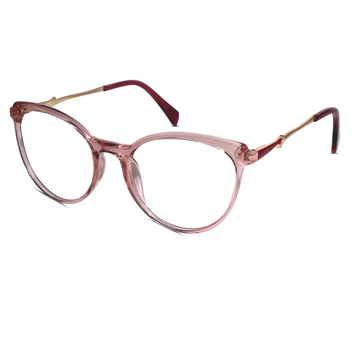 Black Designer Rimless Cat eye Eyeglasses For Women - Image 4