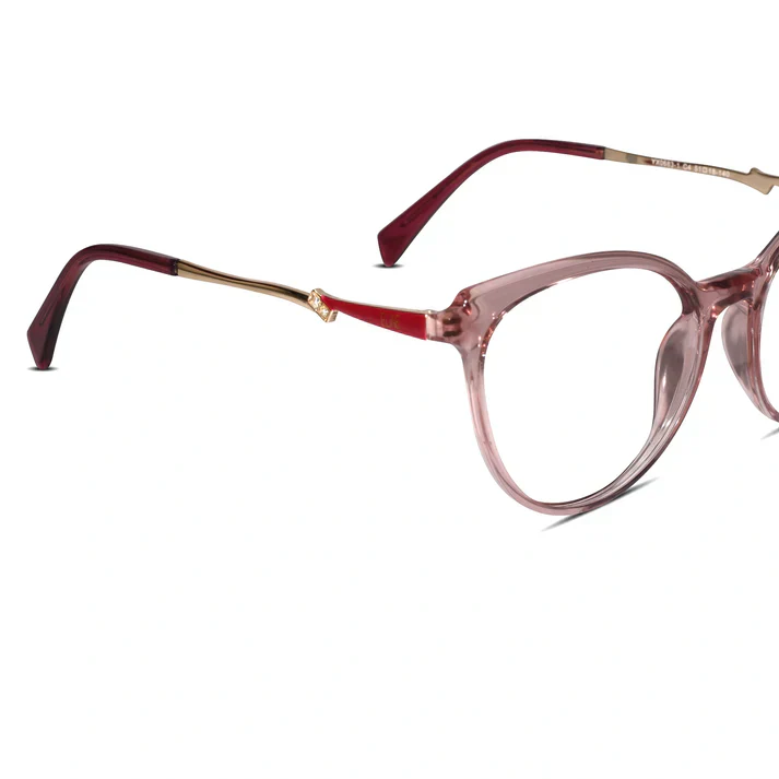 Black Designer Rimless Cat eye Eyeglasses For Women - Image 6