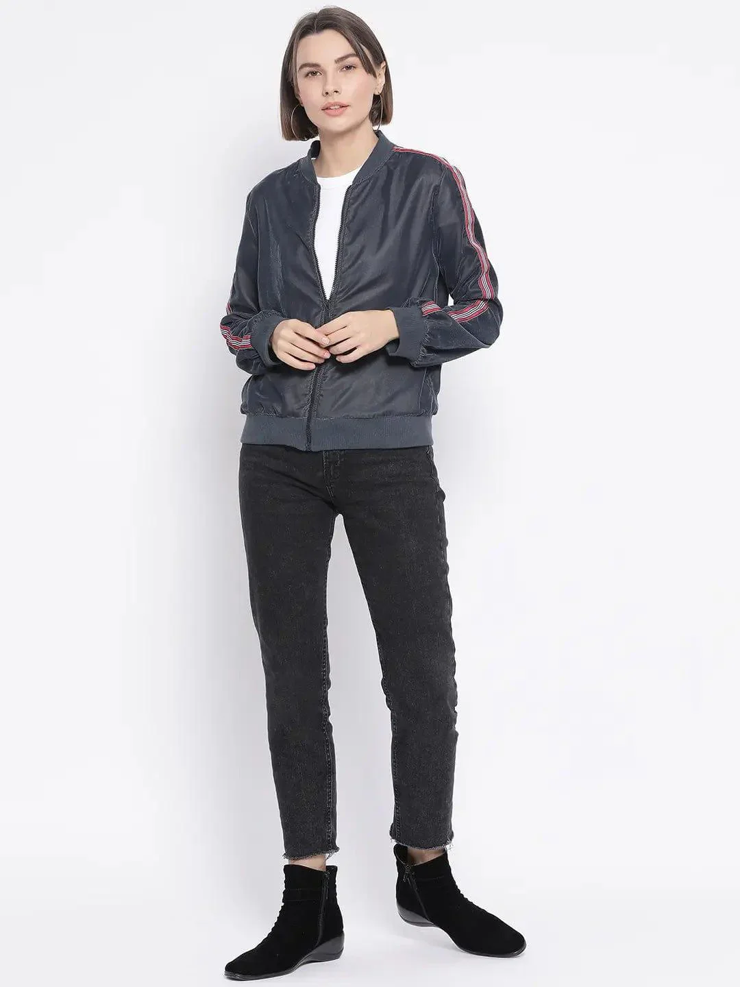 Black Diaz Side Detail Women Jacket - Image 2