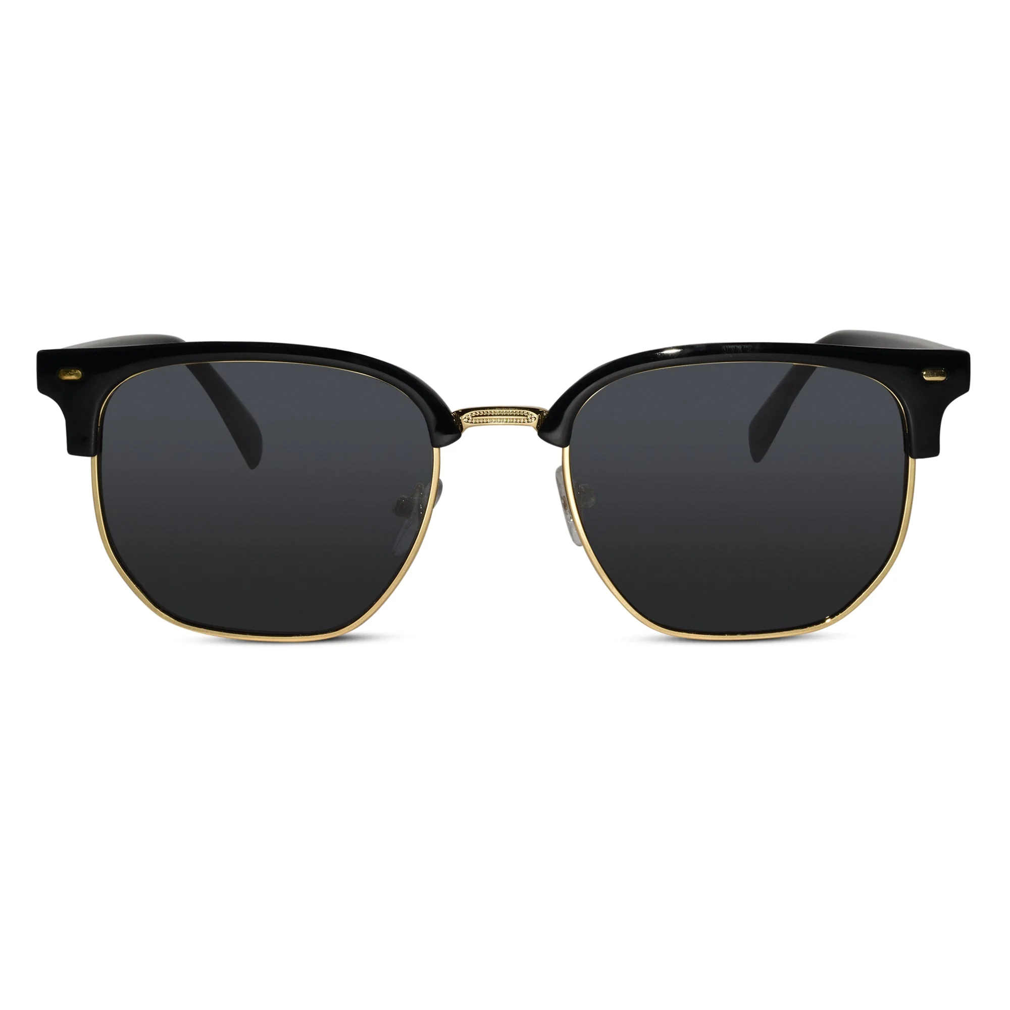 Black Golden Clubmaster Sunglasses For Women & Men - Image 2