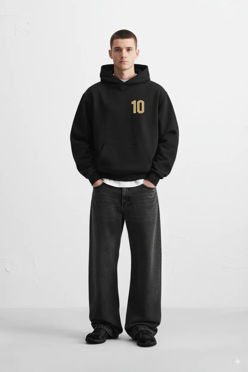 Black Messi Hoodie - Image 2