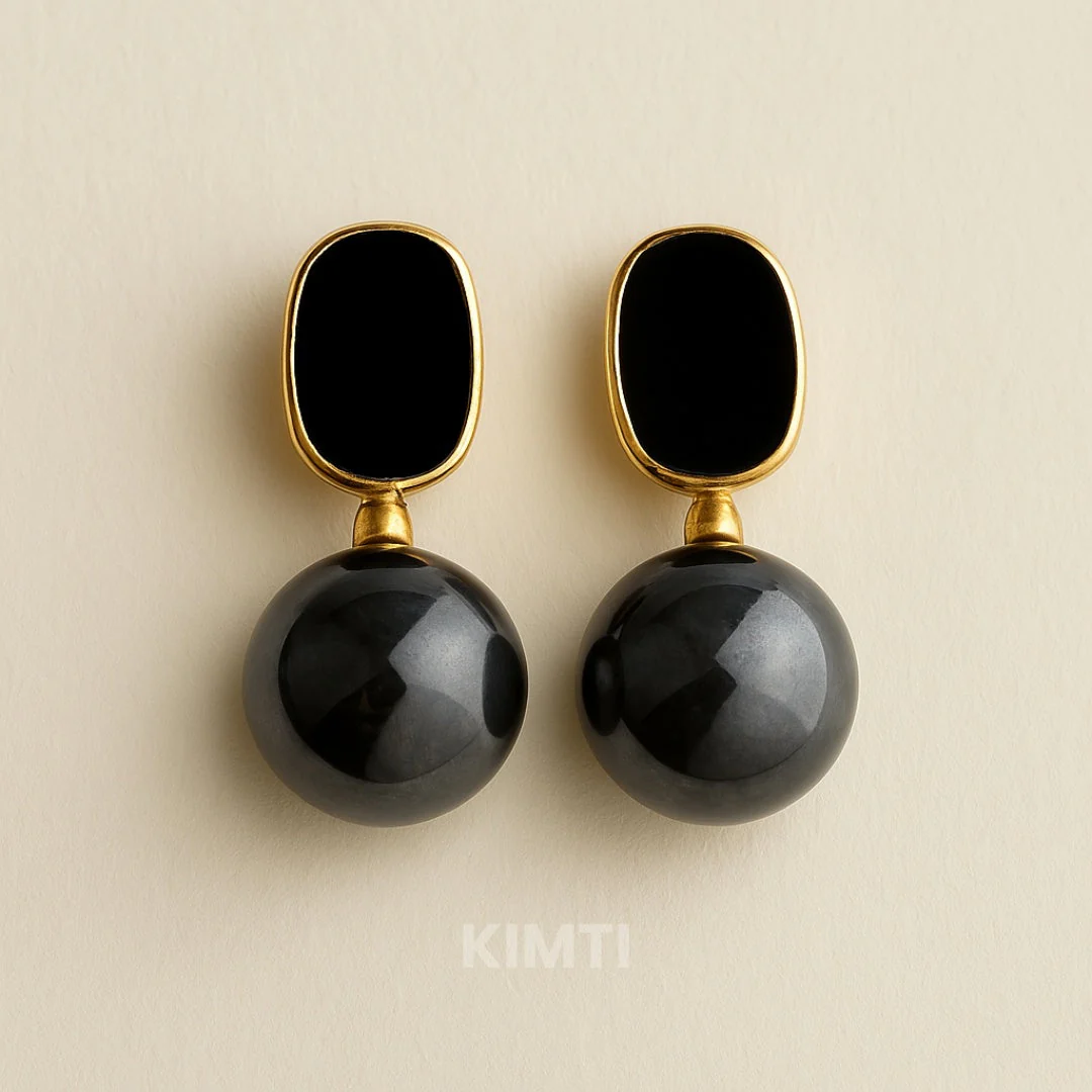 Black Moonlit Magic Drop Earring — Buy Any 5 for Rs. 599