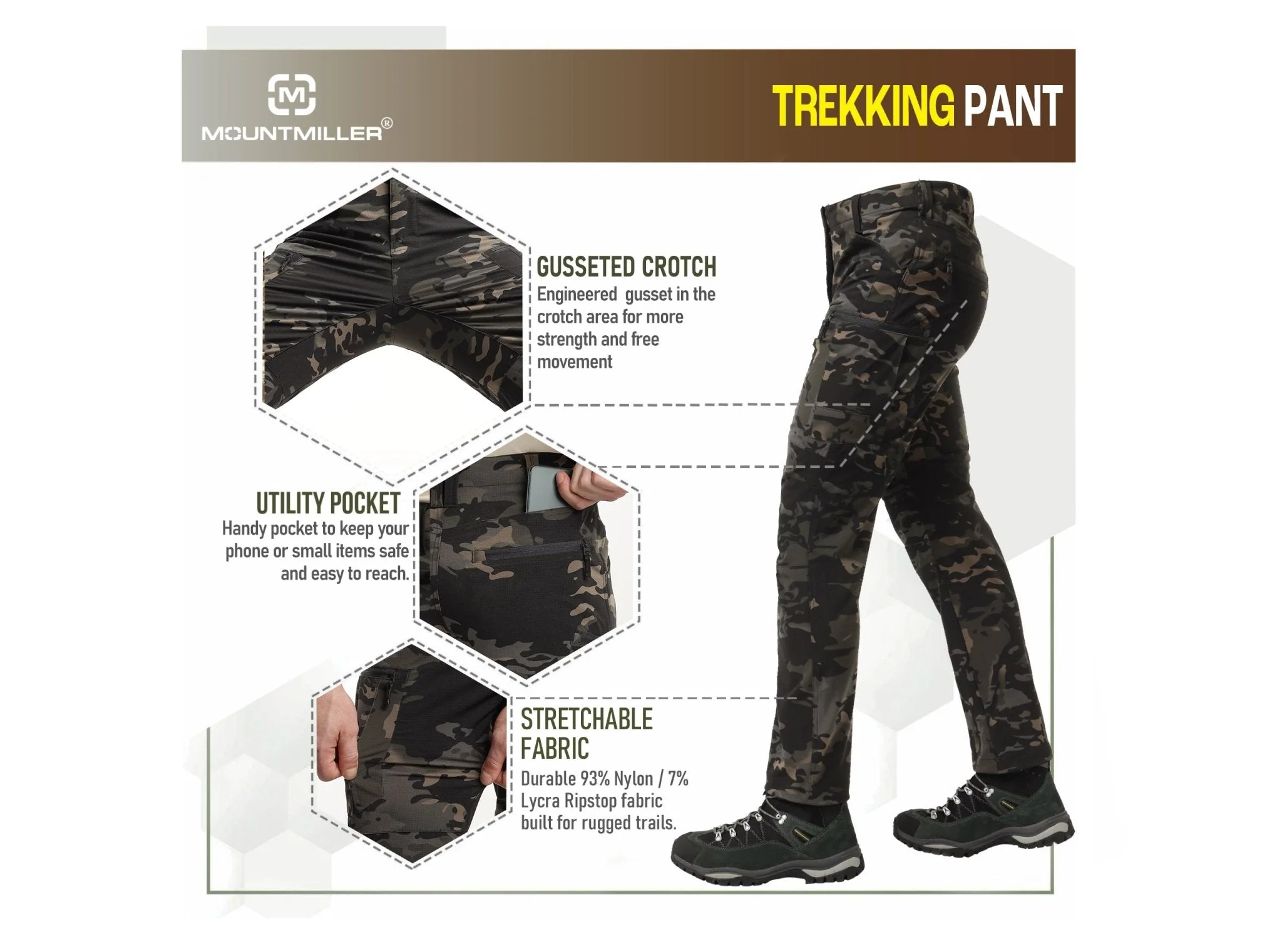 Black Multicam PathFinder Trekking Pant - Image 7