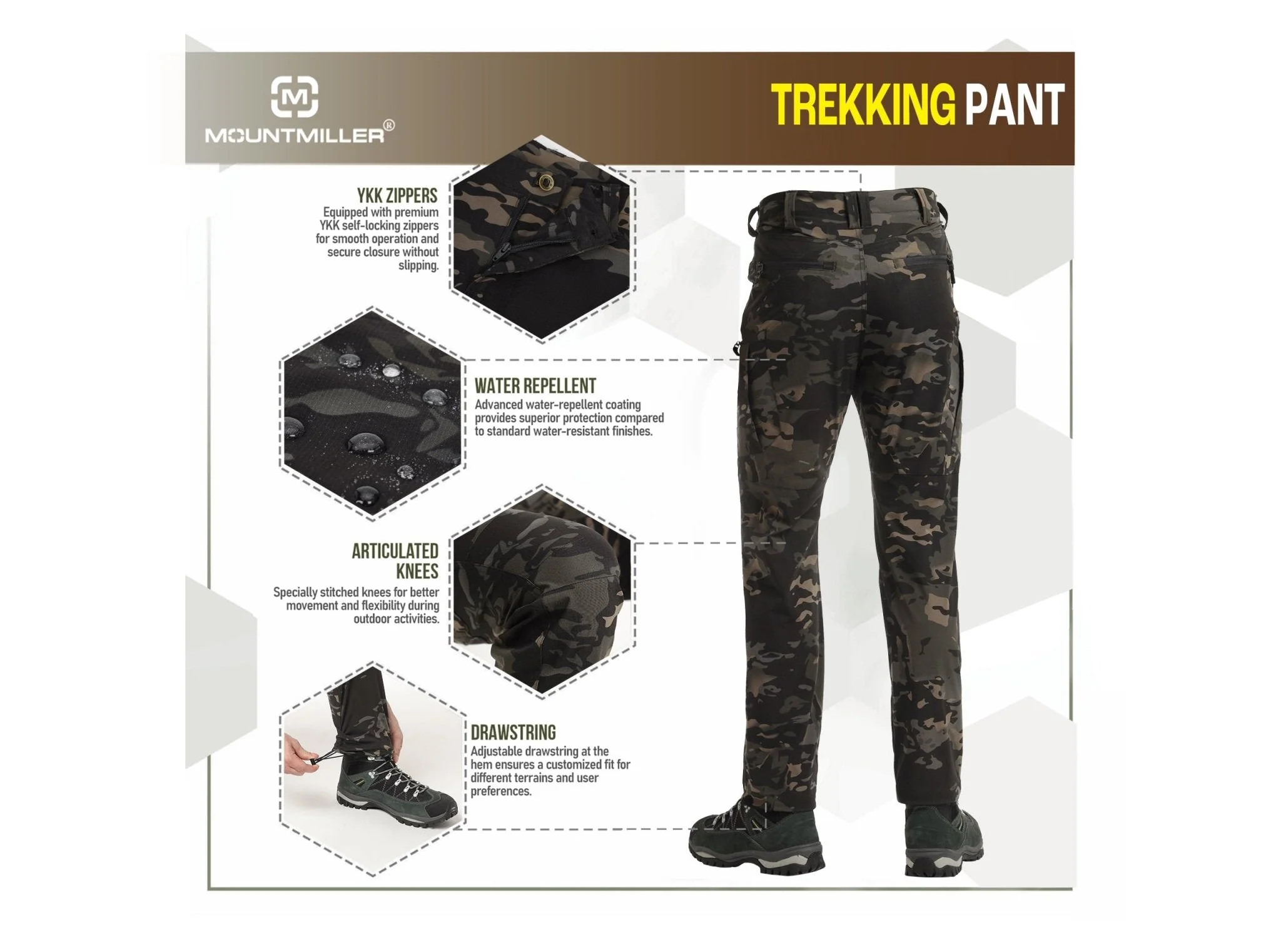 Black Multicam PathFinder Trekking Pant - Image 8