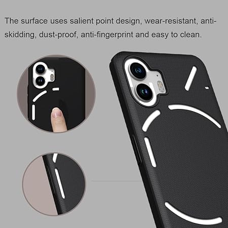 Black Niukin Silicone Case For Nothing Phone 1 - Image 2
