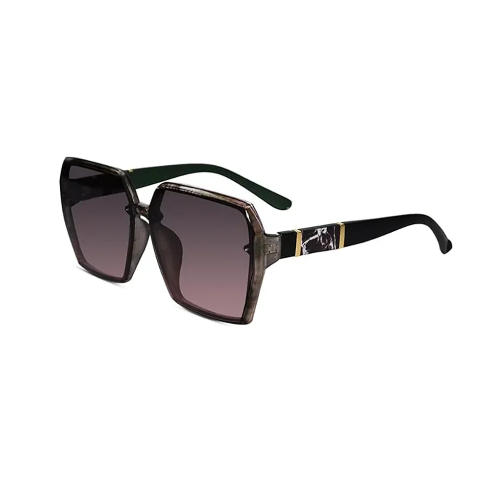 Black Oversized Square Sunglasses for Women - Image 8