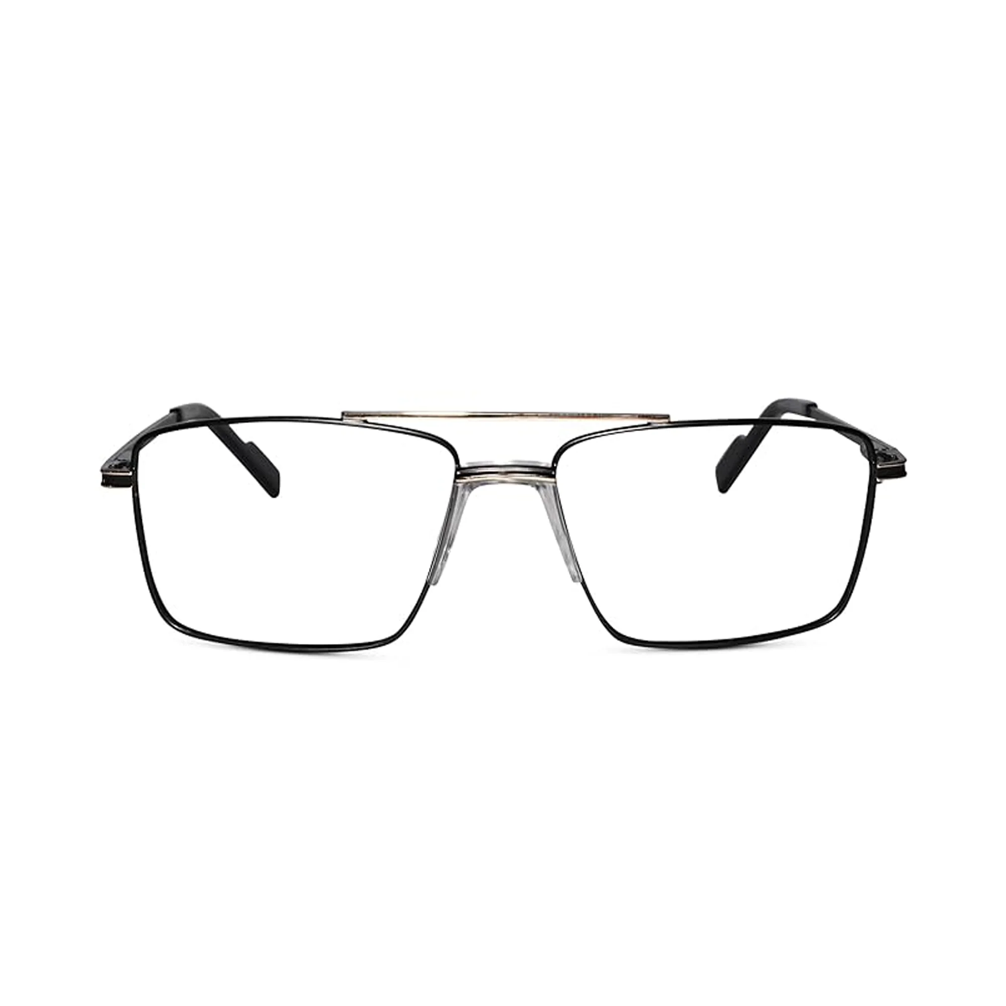 Black Rectangular Antiglare Computer Glasses For Men - Image 2