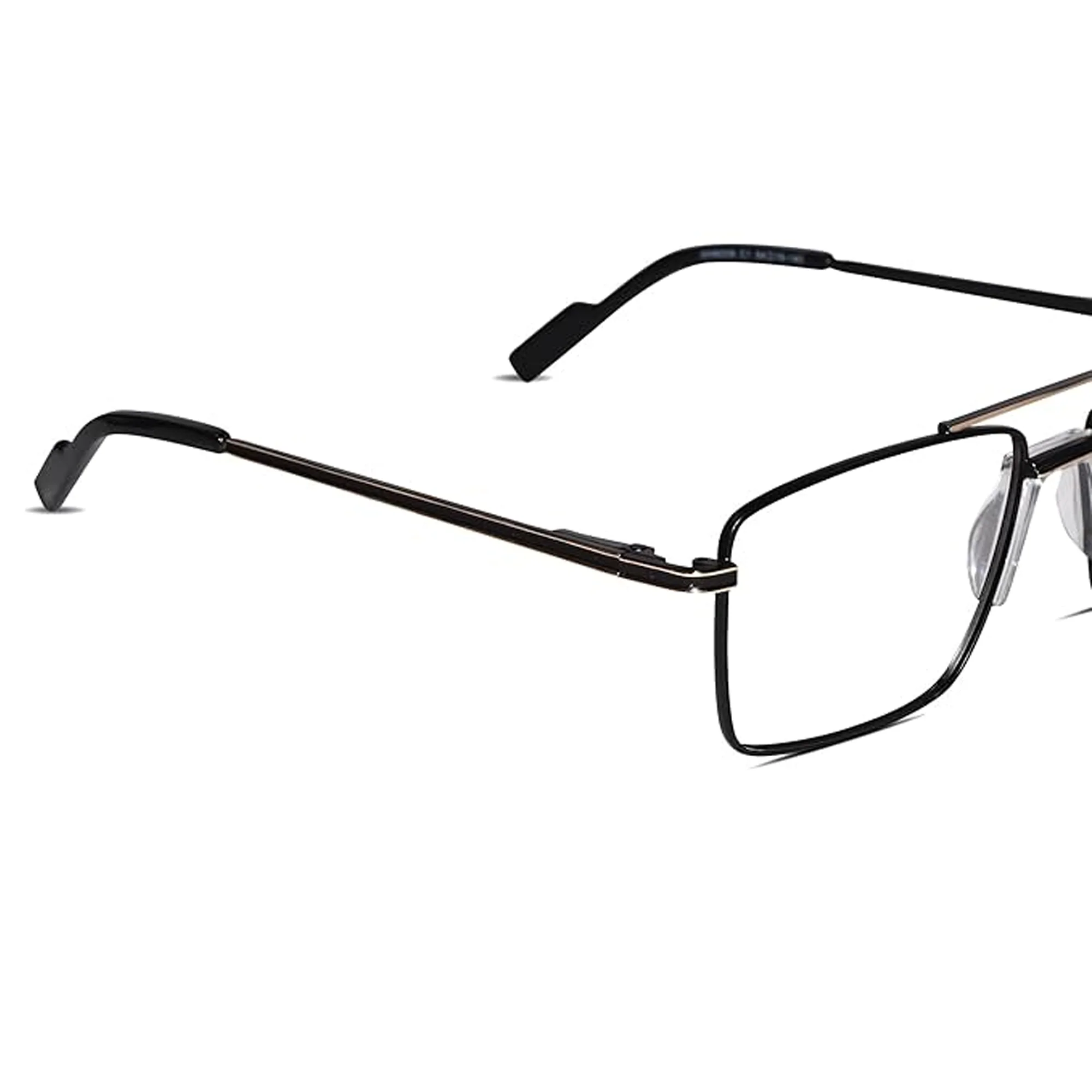 Black Rectangular Antiglare Computer Glasses For Men - Image 3