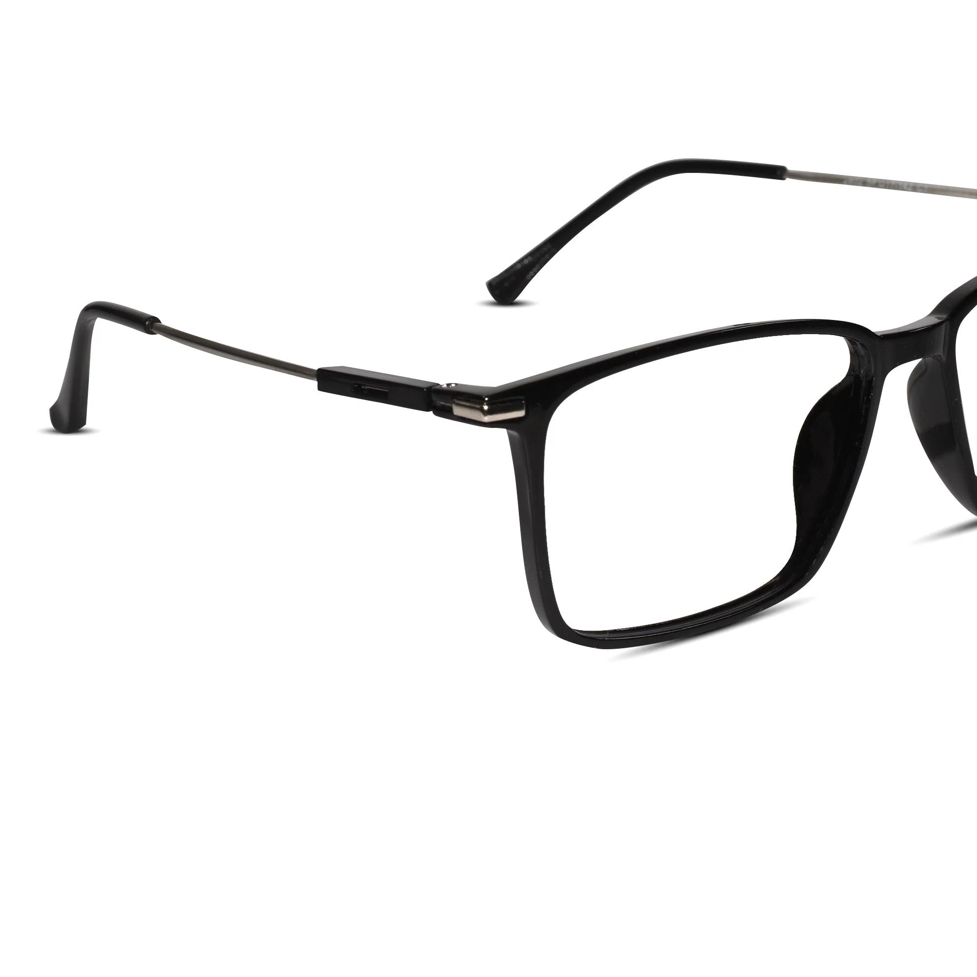 Black Rectangular Eyeglasses For Men & Women - Image 3