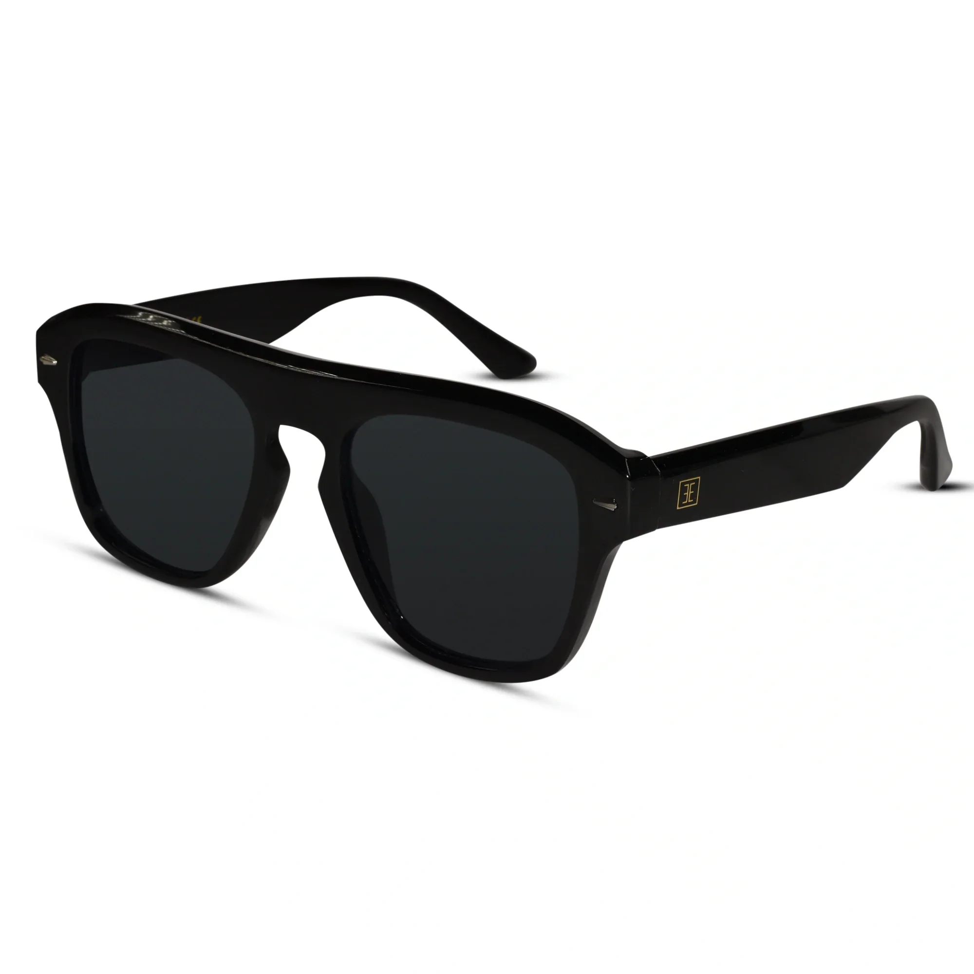 Black Rectangular Sunglasses For Men & Women