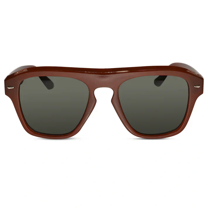 Black Rectangular Sunglasses For Men & Women - Image 8