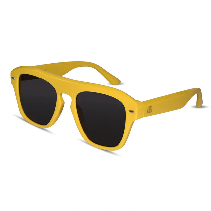 Black Rectangular Sunglasses For Men & Women - Image 9