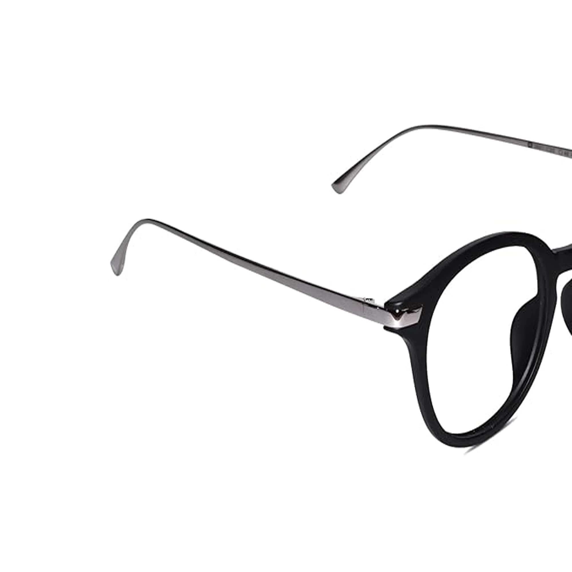 Black Round Computer Glasses For Men & Women - Image 3