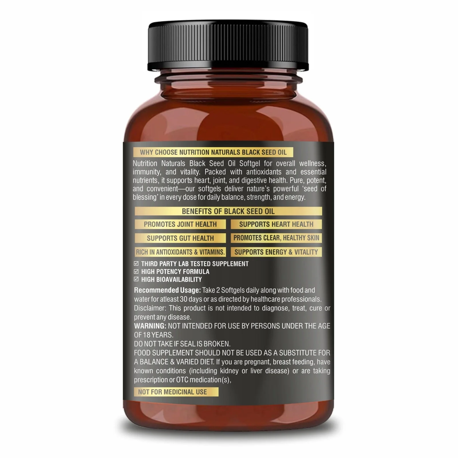 Black Seed Oil 1000mg (60 capsules) - Image 9