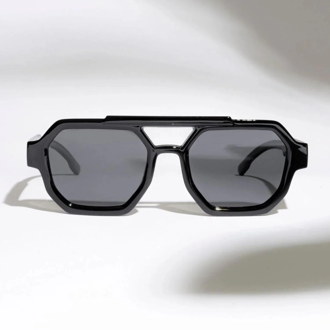 Black SZ 3501 Square Sunglasses - Image 2