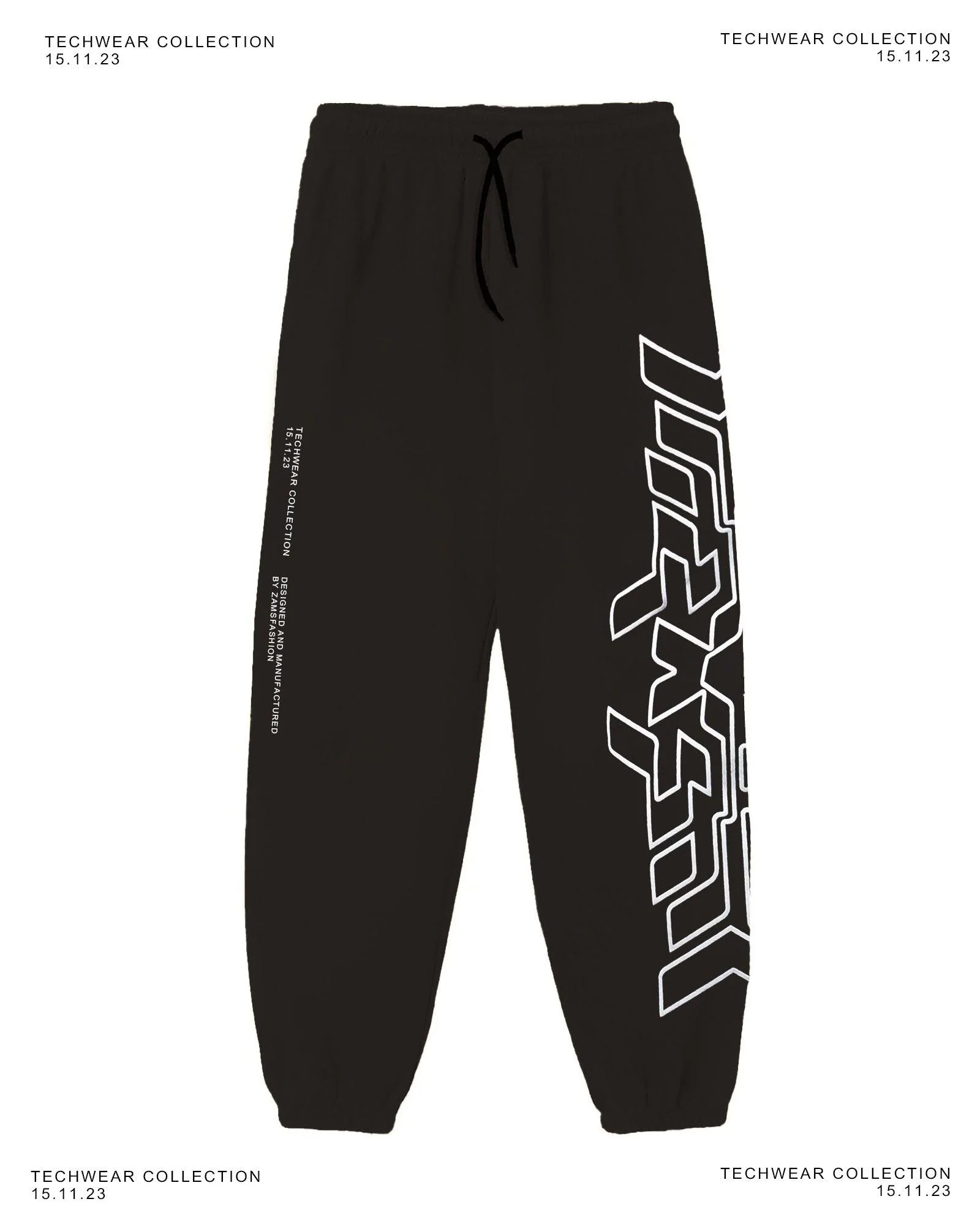 Black Techwear / Joggers - Image 2