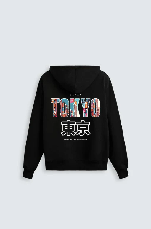 Black Tokyo Hoodie - Image 4