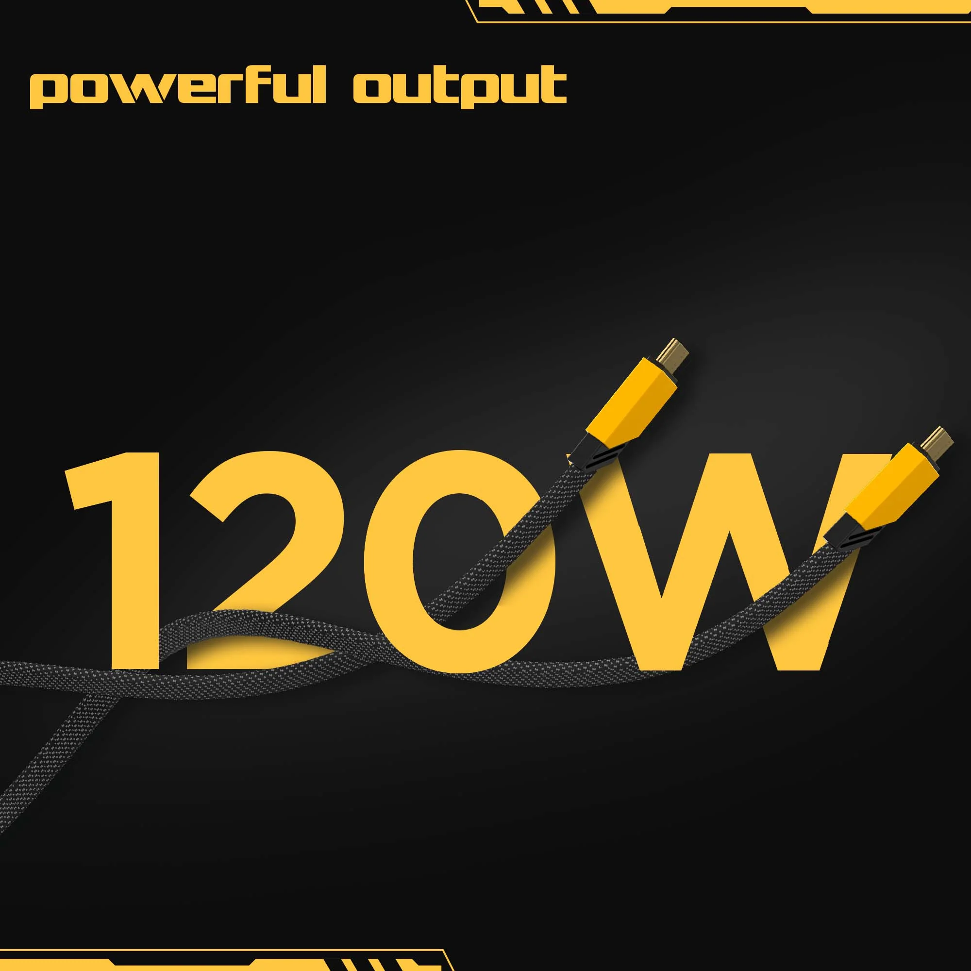 Blaze Fusion 120W Fast Charging Carbon fiber design cable (C-C Type) - Image 4