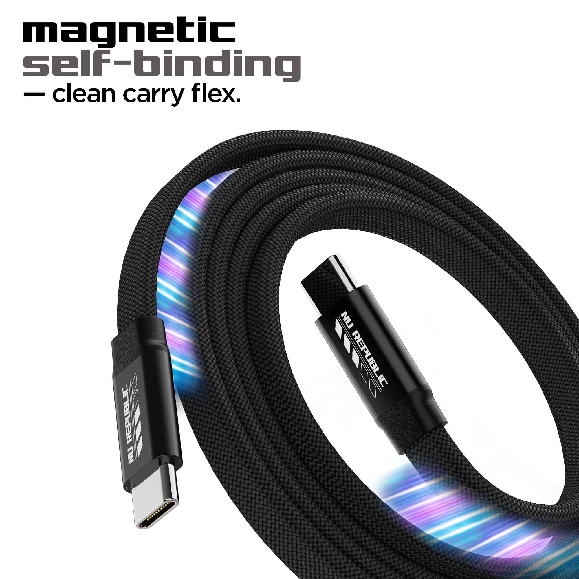 Blaze Fusion Flat 240W Magnetic Cable - Image 6