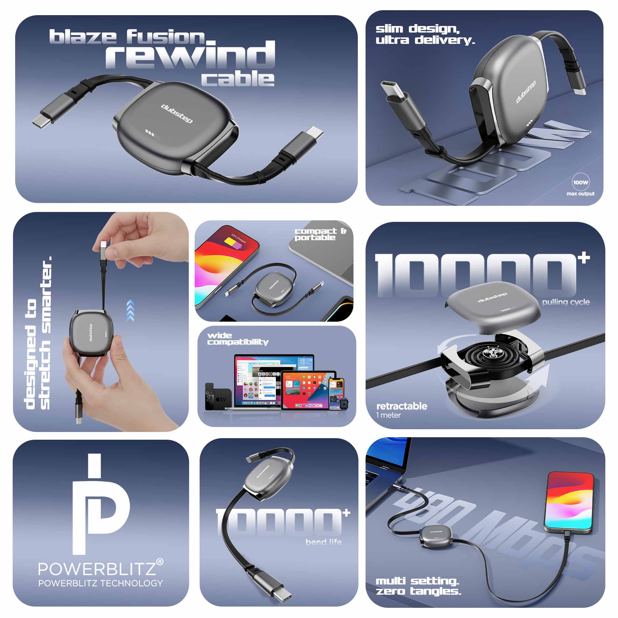 Blaze Fusion Rewind 100W Cable - Image 2
