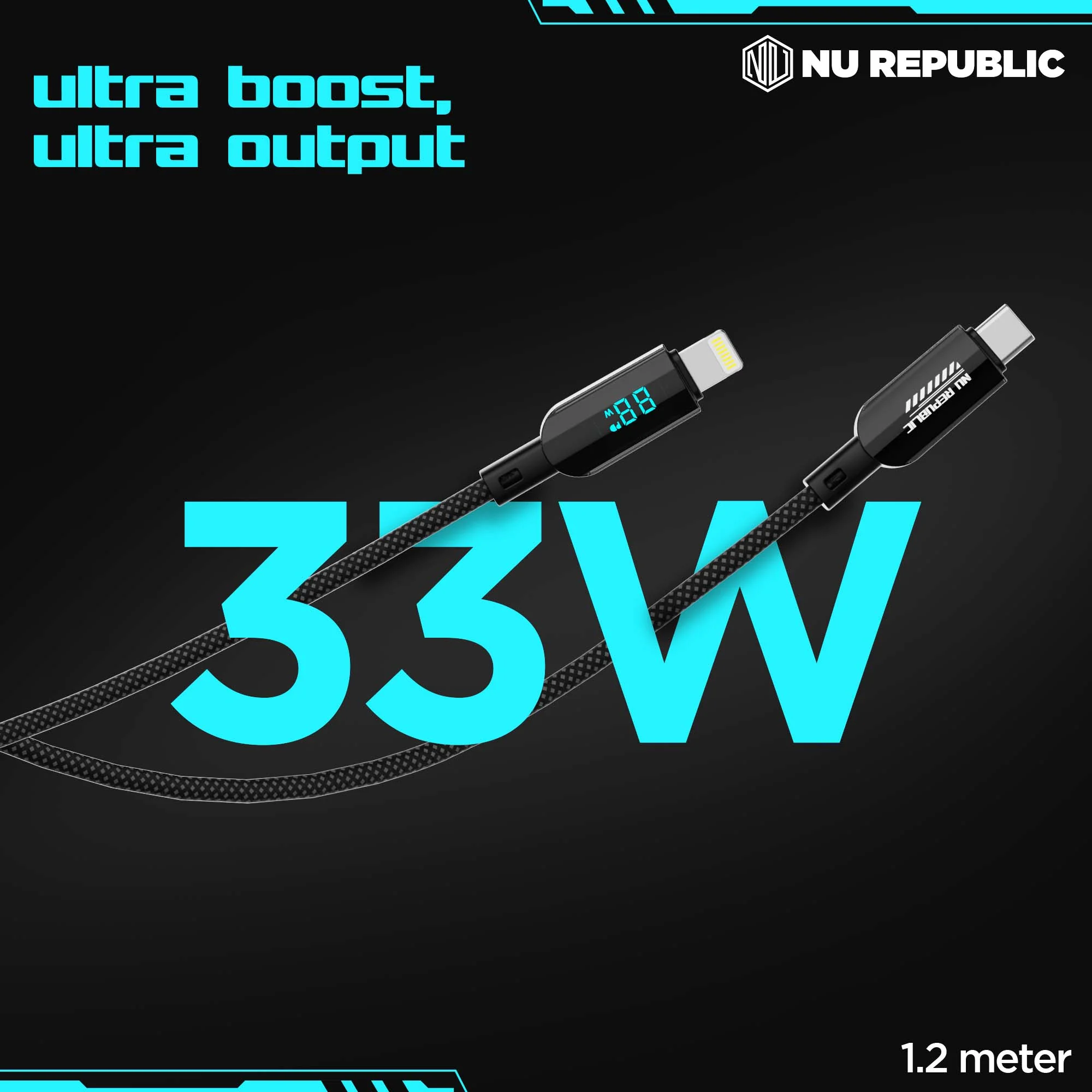 Blaze Fusion Spot  LED Display Cable (Type-C to Type-L) - Image 4