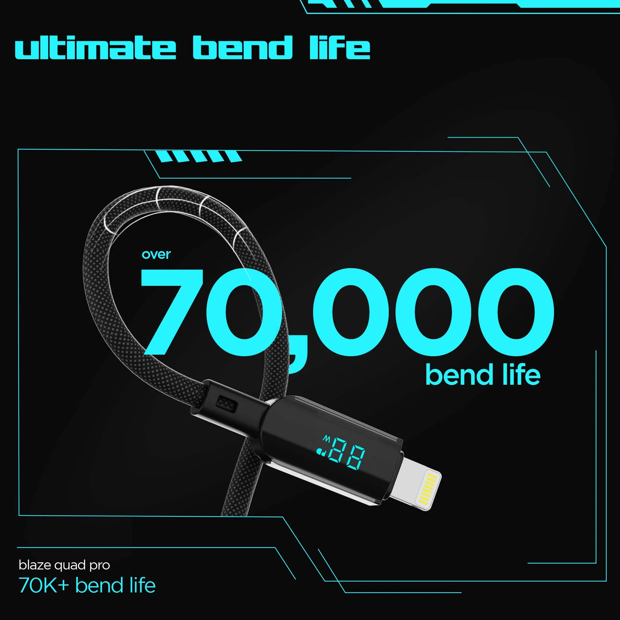 Blaze Fusion Spot  LED Display Cable (Type-C to Type-L) - Image 7