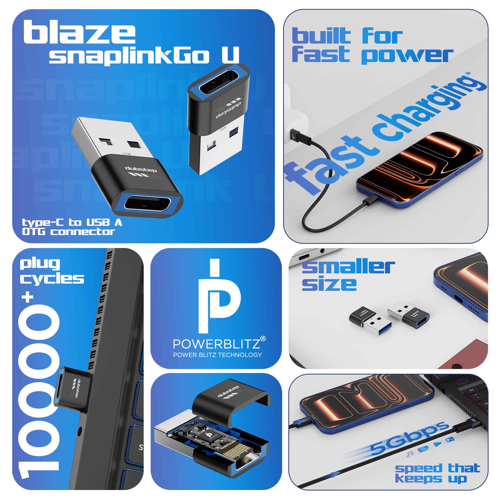 Blaze SnaplinkGo U type-C to USB a OTG Connector - Image 2