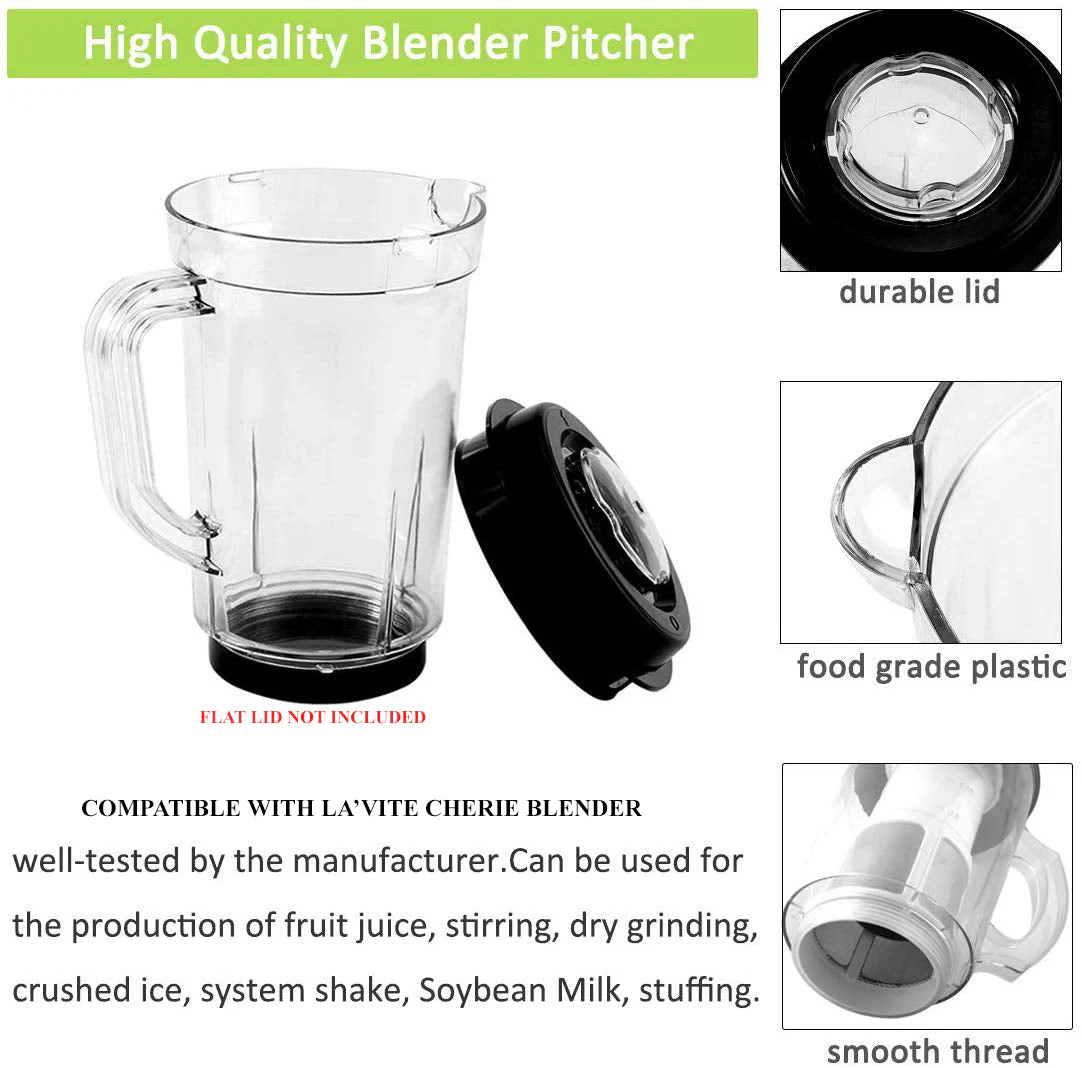 Blender Pitcher Jar (1000 ml) Compatible with La'Vite Cherie Blender - Image 2