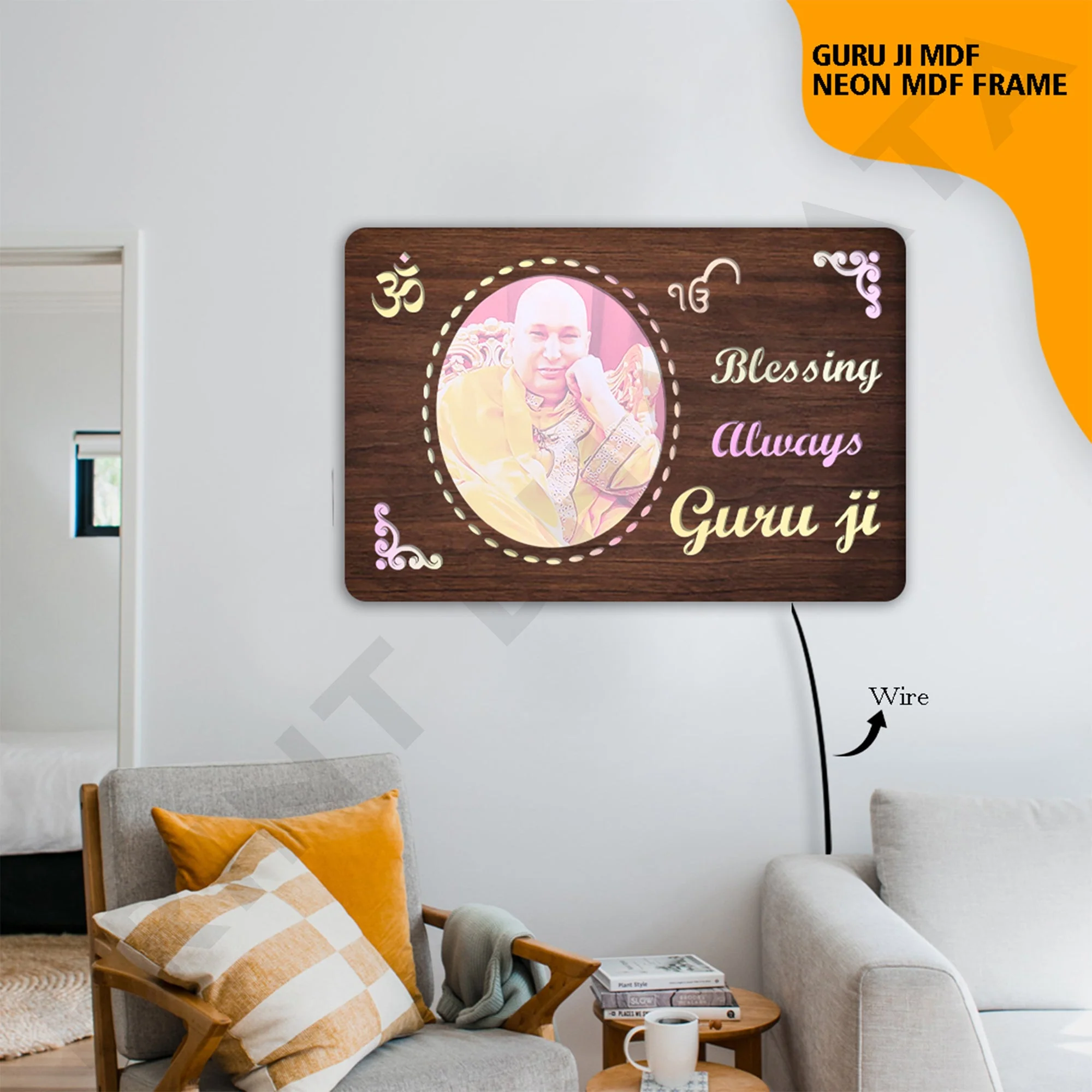Blessing Guru Ji MDf Frame - Image 2