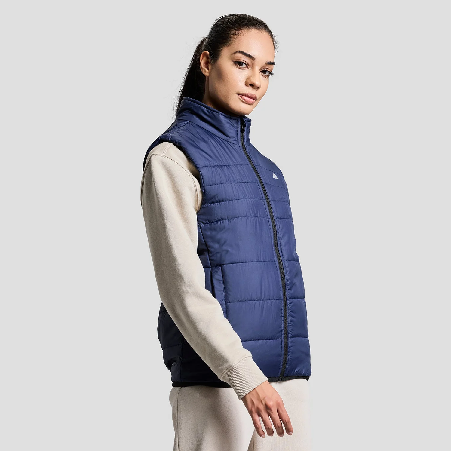 Blizzard Womens Sleeveless Jacket - Navy Blue - Image 2