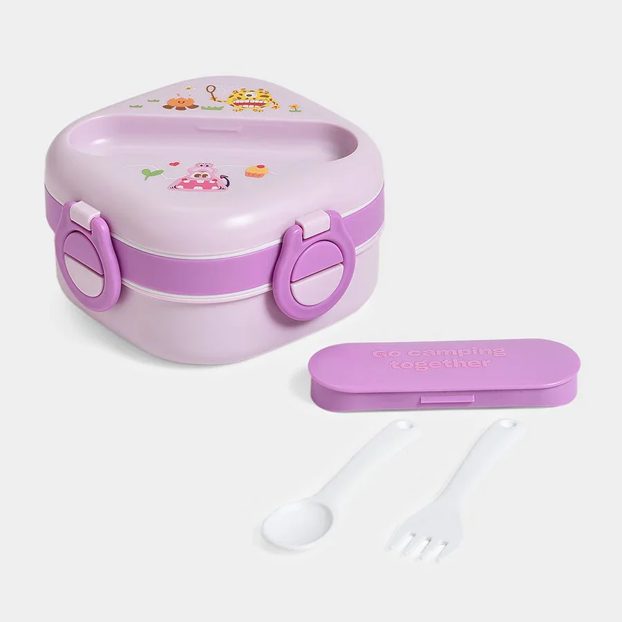 Bloom Munchkin Double Layer Lunch Box For Baby Purple - Image 6