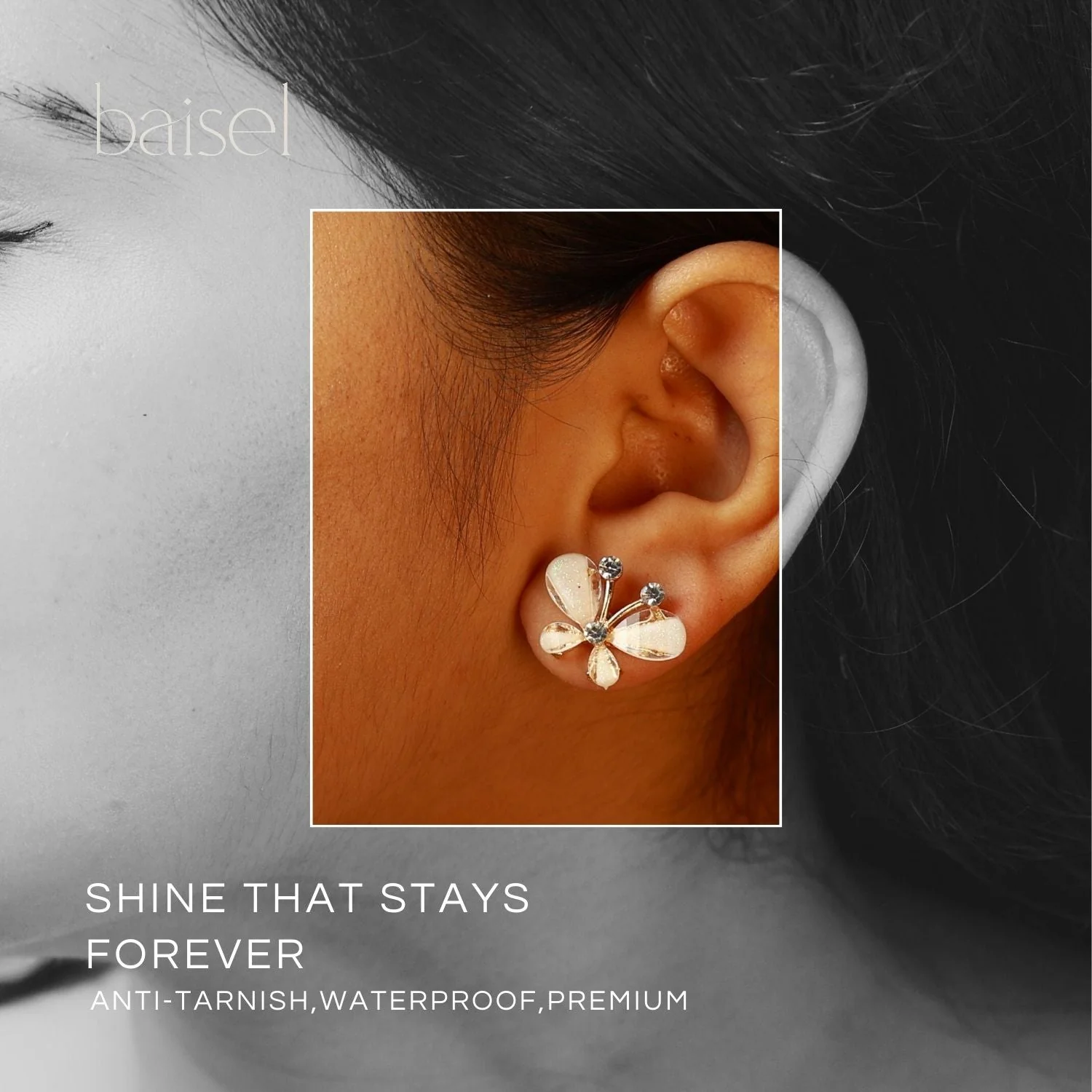 Blossom Wings Stud Earrings - Image 3