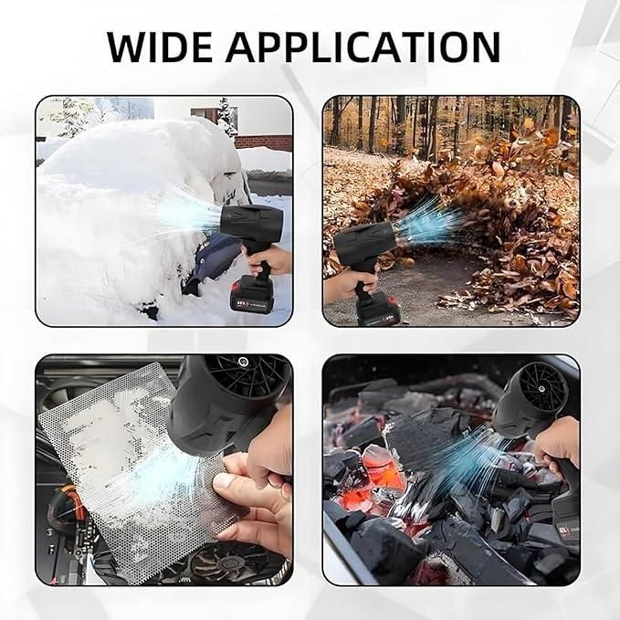 Blowee: Cordless Turbo Jet Blower, Powerful Portable Air Duster for Car Drying, Home Cleaning & Leaf Blowing - Image 2