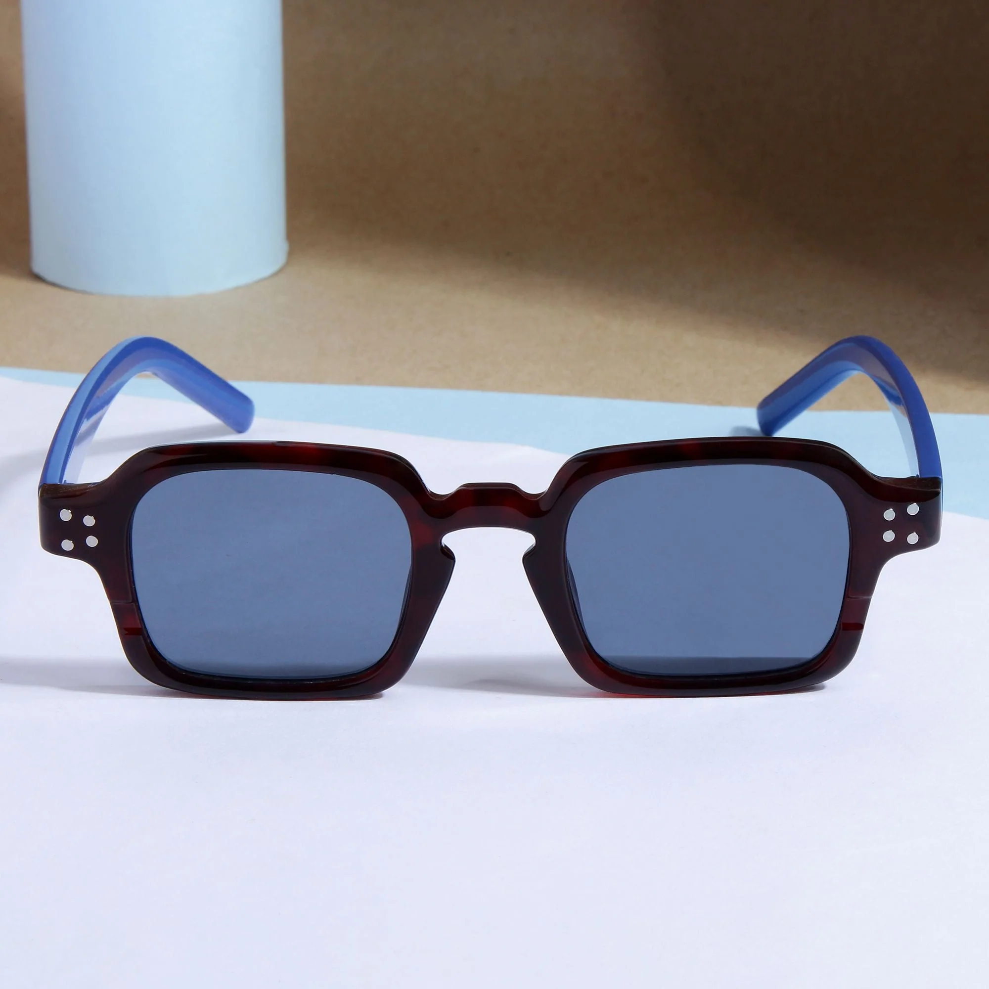 Blue Brown Black SZ 2005 Square Sunglasses - Image 3