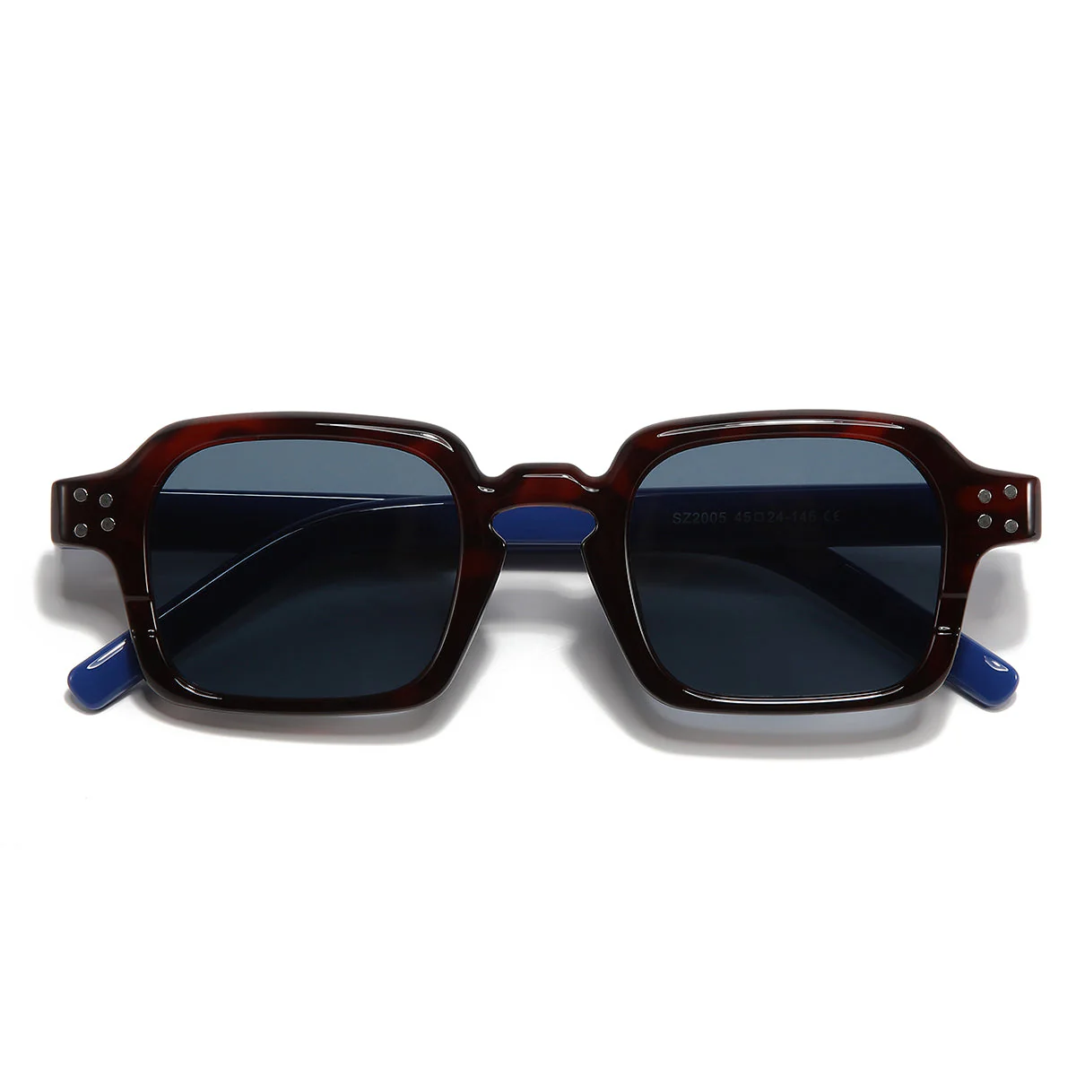 Blue Brown Black SZ 2005 Square Sunglasses - Image 7