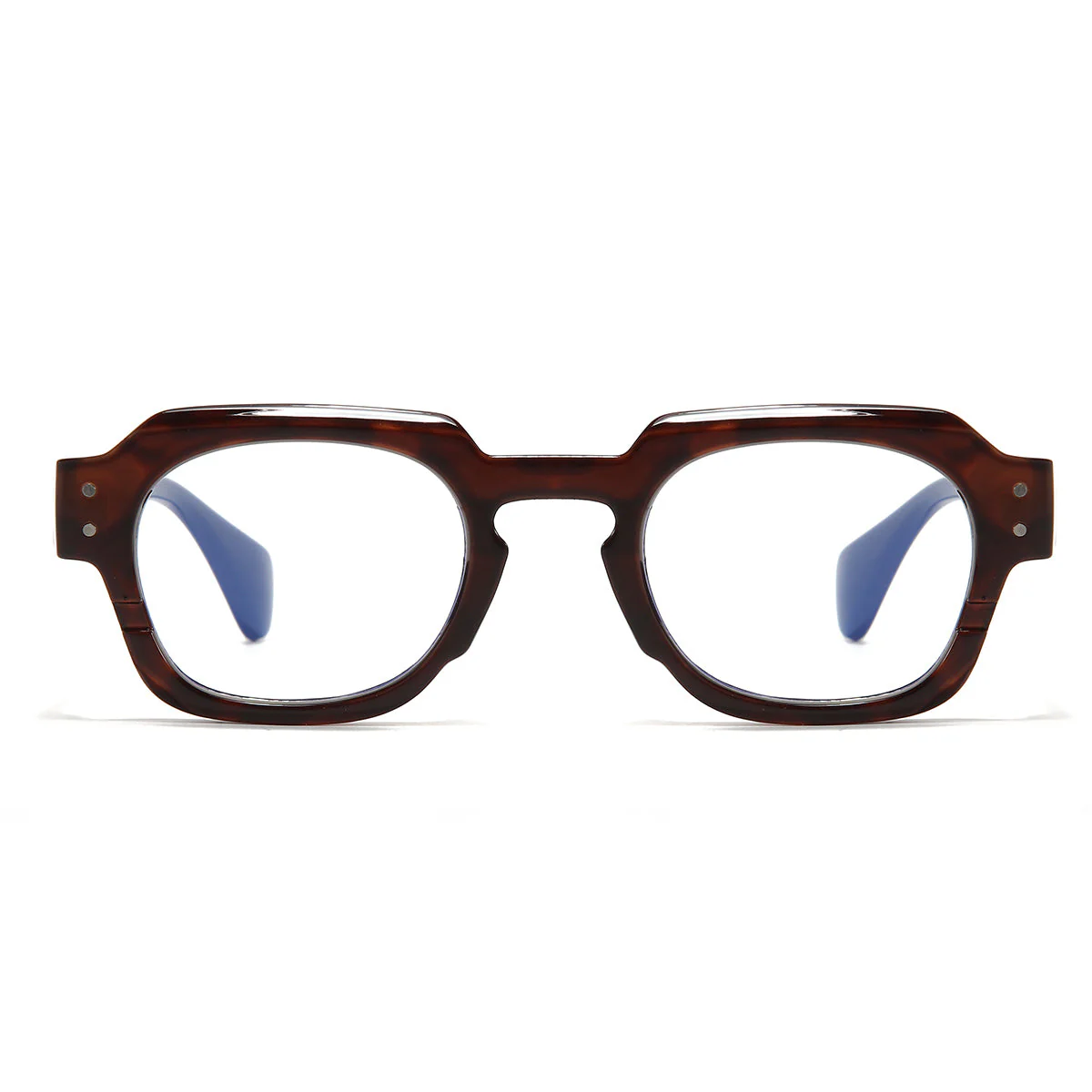 Blue Brown Clear SZ 2004 Round Sunglasses - Image 6