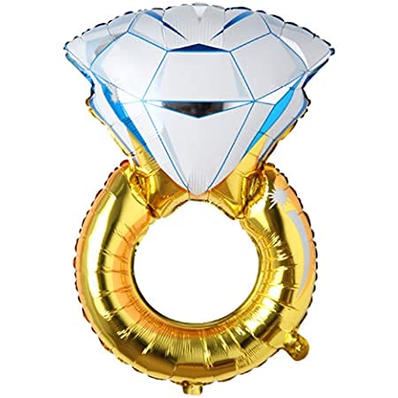 Blue Diamond Ring Foil Balloon - Image 2