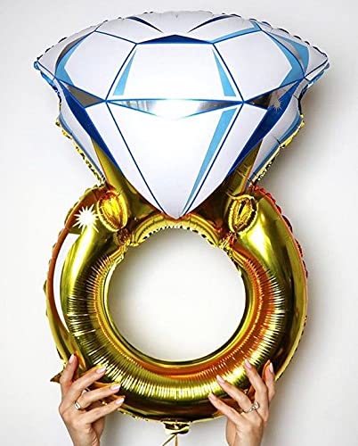 Blue Diamond Ring Foil Balloon - Image 3