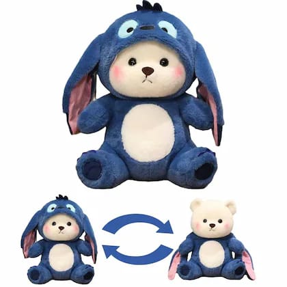 Blue Hoodie Teddy Bear Soft Toy 45cm - Image 2