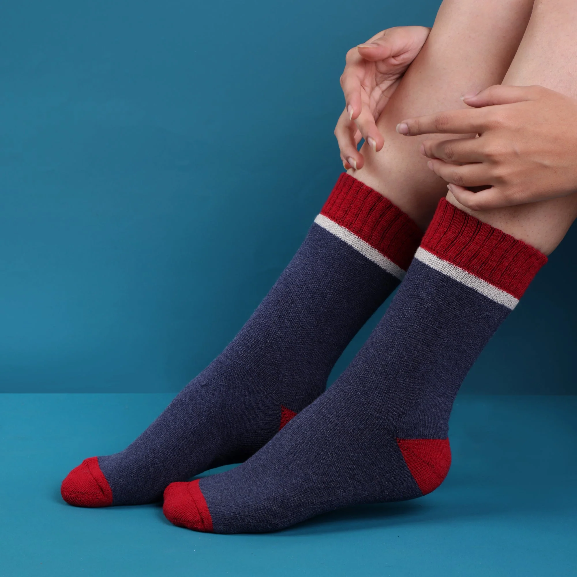 BLUE/MAROON- DRIZY EDITION- ORGANIC TERRY COTTON - Image 2