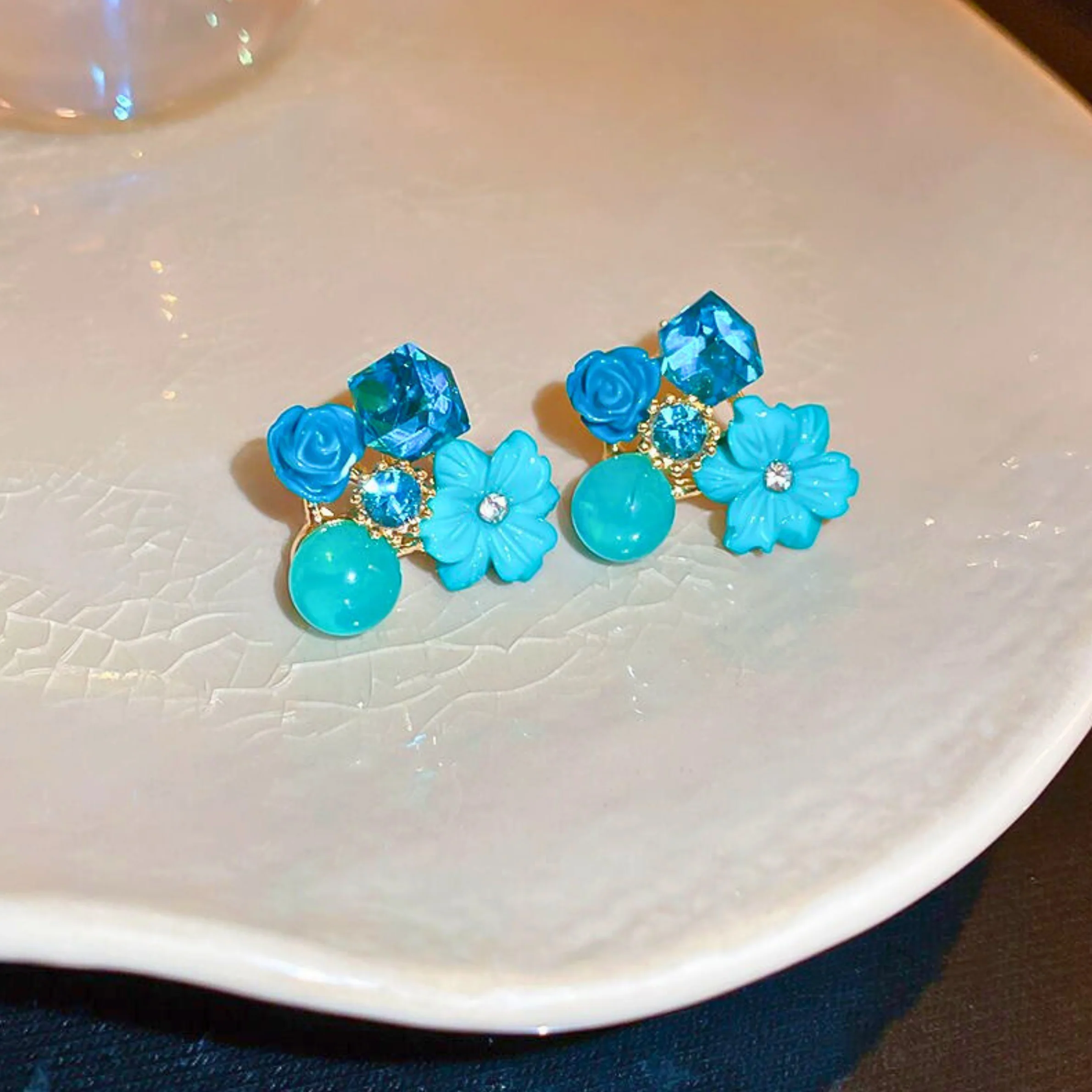 Blue  Pleasure Charms Stud Earring - Image 4
