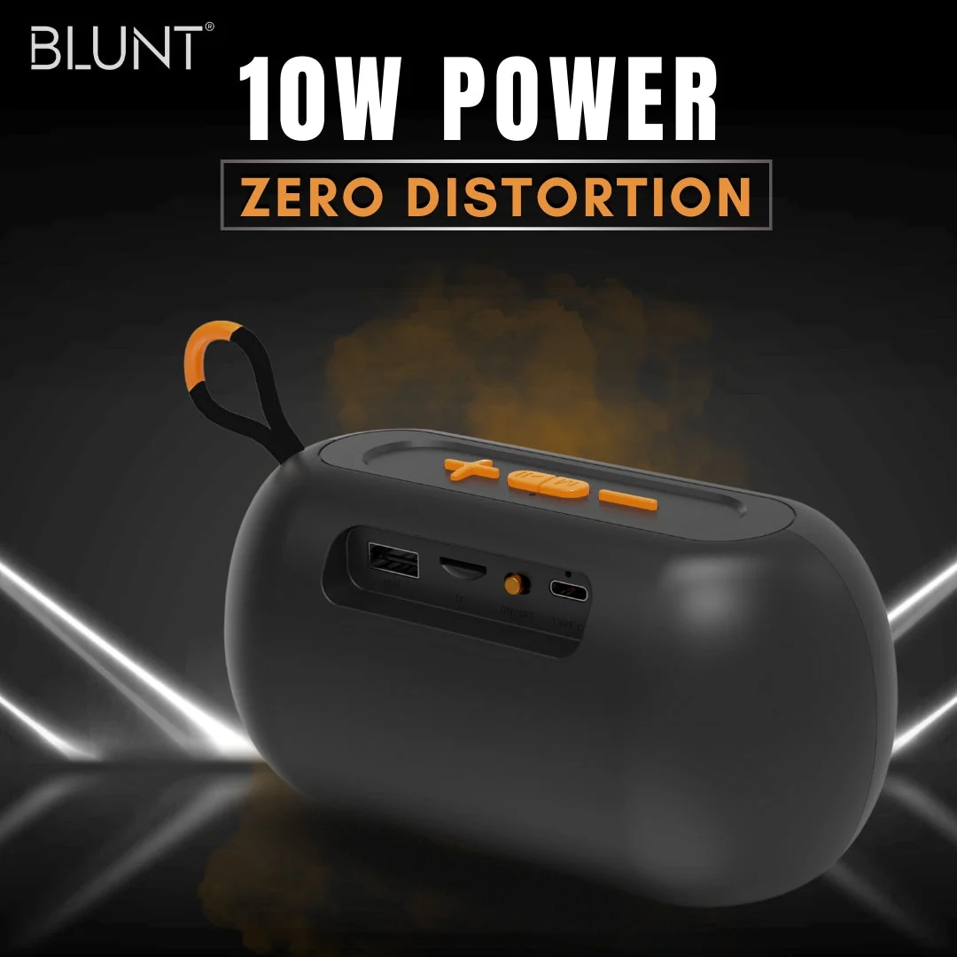 BLUNT SOUNDWAVE L4 – 10W Bluetooth Speaker with 16H Playtime, TWS, FM & SD Support - Image 3