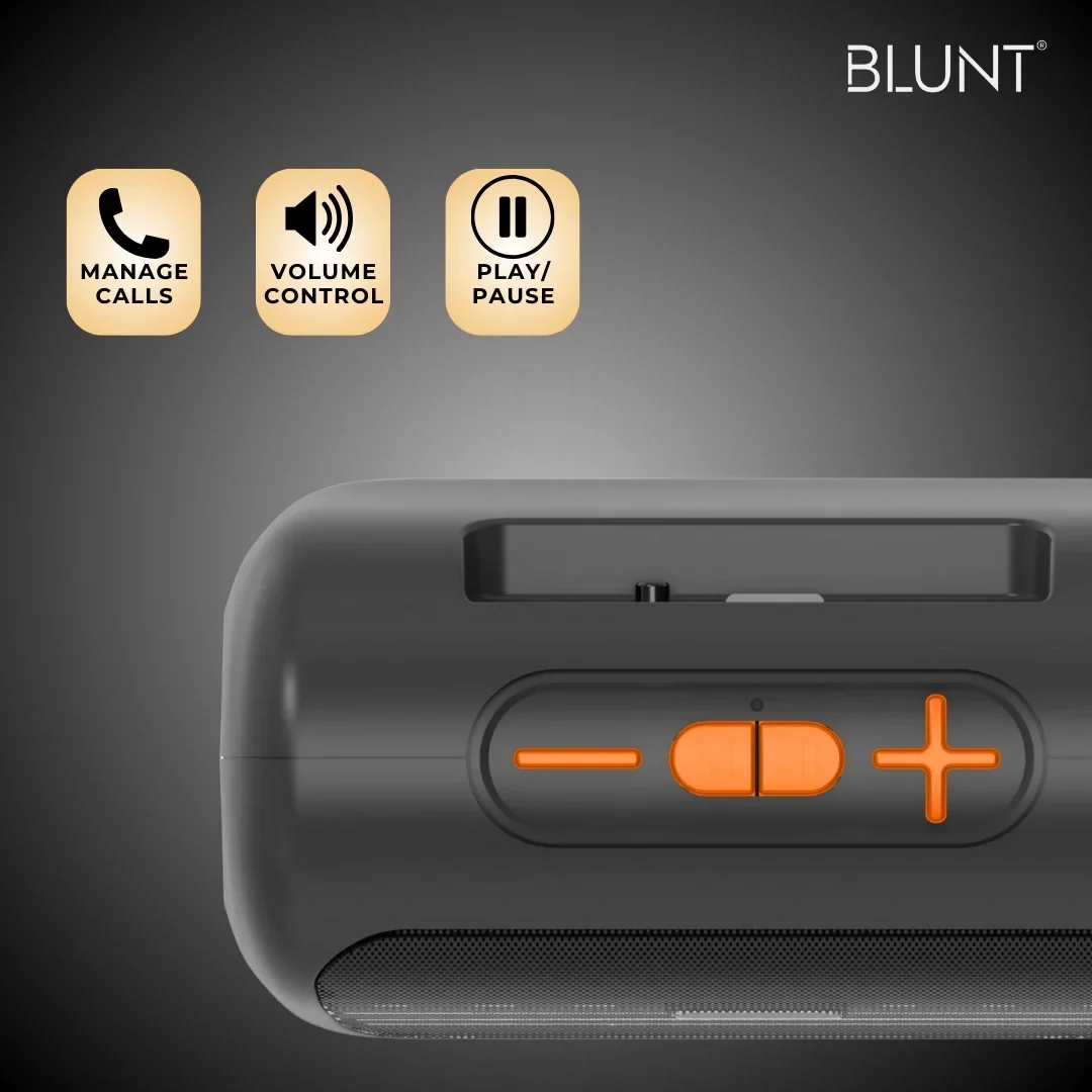 BLUNT SOUNDWAVE S4 - 10W Portable Bluetooth Speaker with TWS, FM, SD Card & Volume Control - Image 3