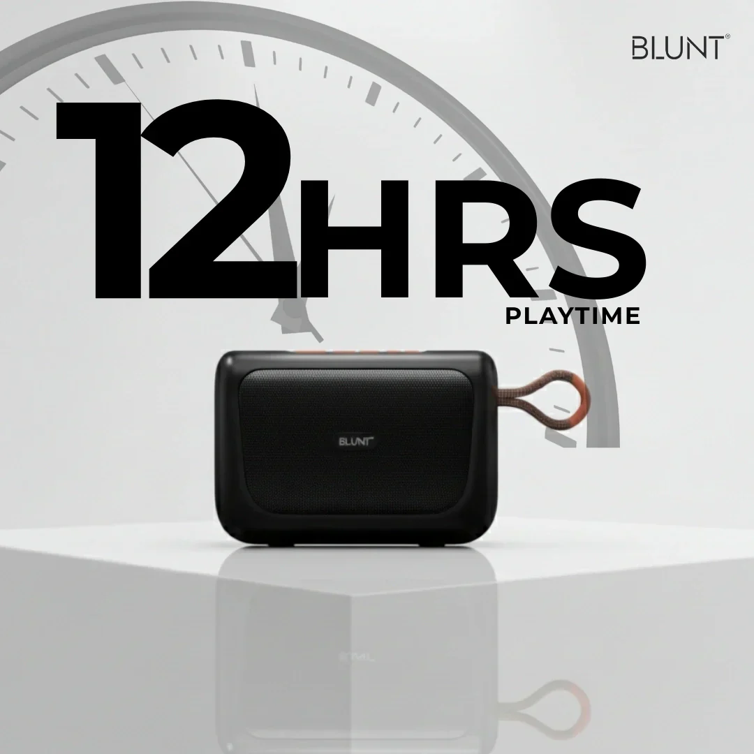BLUNT SOUNDWAVE S4 - 10W Portable Bluetooth Speaker with TWS, FM, SD Card & Volume Control - Image 9